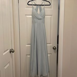 Azazie “Avelina” Bridesmaid Dress in “Mist” color